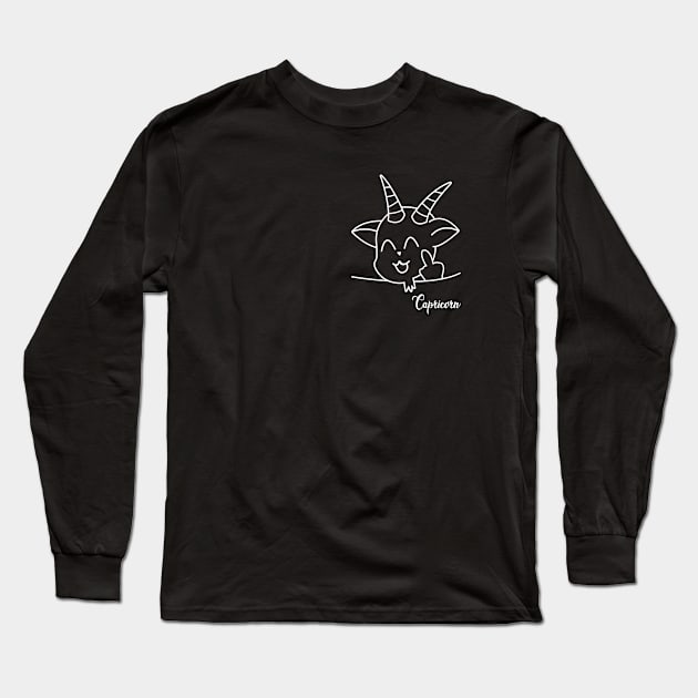 Funny Capricorn Long Sleeve T-Shirt by Stoney09